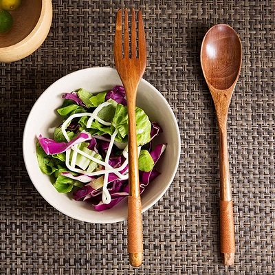 Handcrafted wooden dinnerware