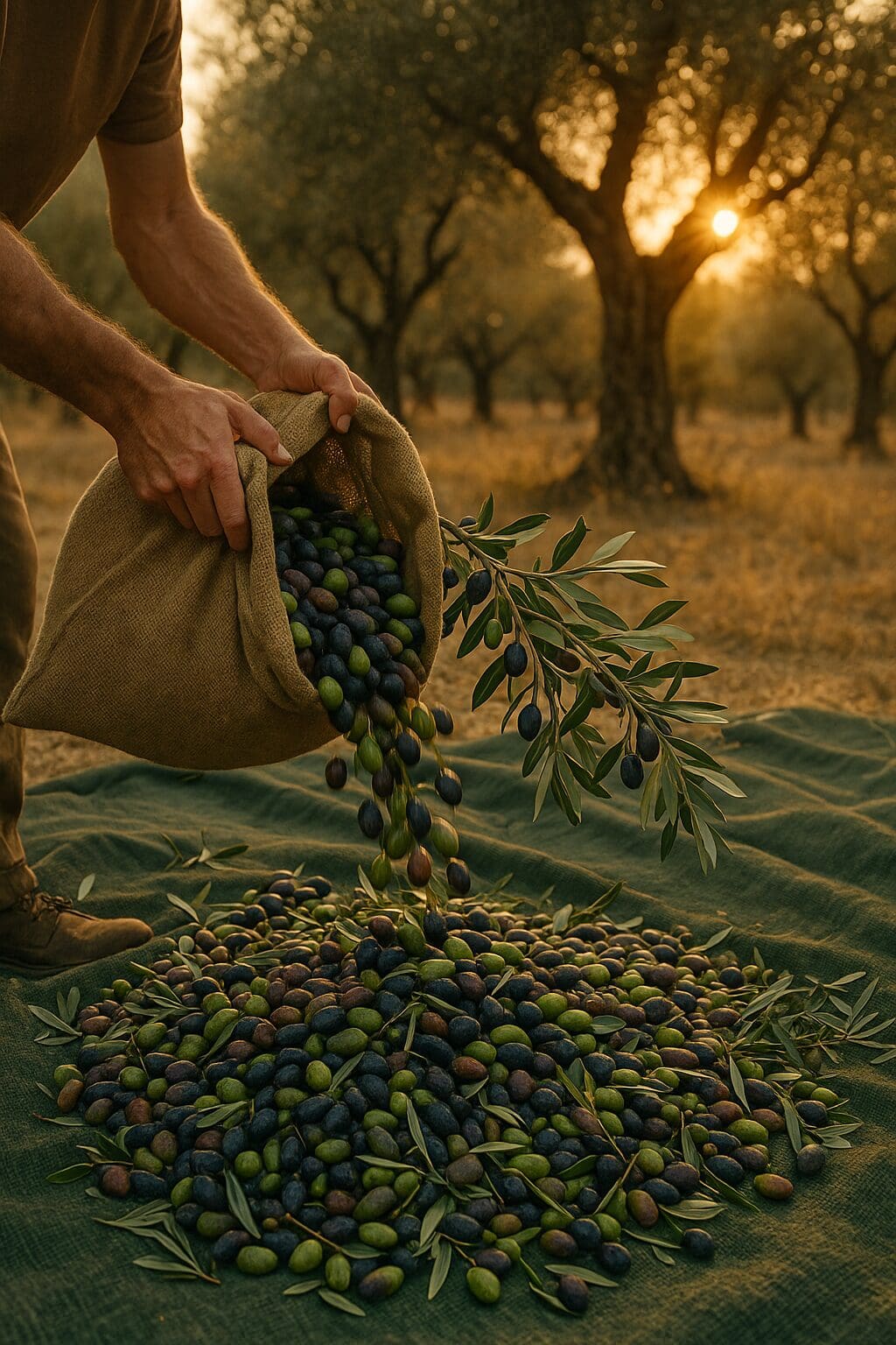 Olive harvest in Le Marche